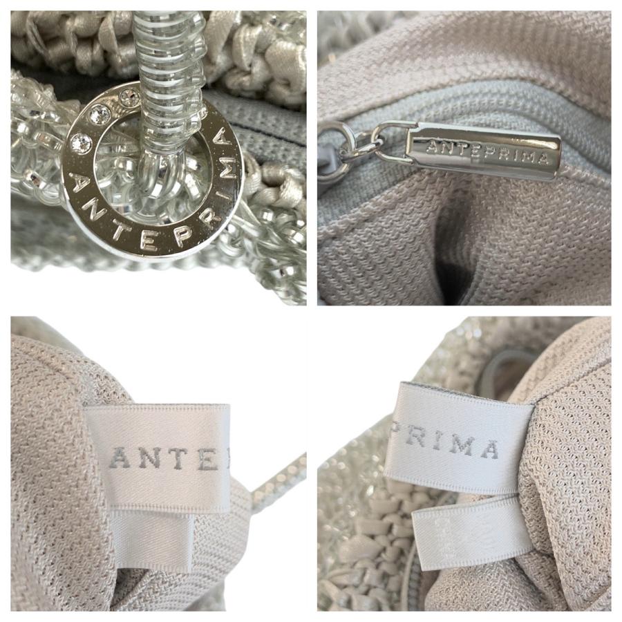 美品 ANTEPRIMA アンテプリマ ワイヤーバッグ シルバー グレー シルバー金具 PVC トートバッグ ハンドバッグ レディース 600987 | ANTEPRIMA | 03