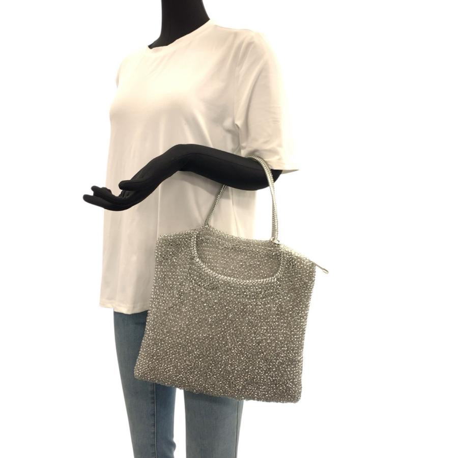 美品 ANTEPRIMA アンテプリマ ワイヤーバッグ シルバー グレー シルバー金具 PVC トートバッグ ハンドバッグ レディース 600987 | ANTEPRIMA | 04