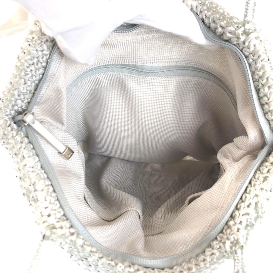 美品 ANTEPRIMA アンテプリマ ワイヤーバッグ シルバー グレー シルバー金具 PVC トートバッグ ハンドバッグ レディース 600987 | ANTEPRIMA | 06