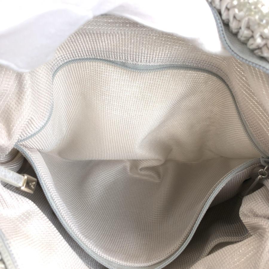 美品 ANTEPRIMA アンテプリマ ワイヤーバッグ シルバー グレー シルバー金具 PVC トートバッグ ハンドバッグ レディース 600987 | ANTEPRIMA | 07