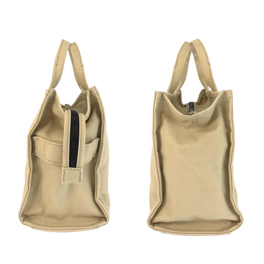 美品 MARC JACOBS マークジェイコブス THE TOTE BAG ベージュ ブラック キャンバス トートバッグ ショルダーバッグ  レディース 600997 |  | 07