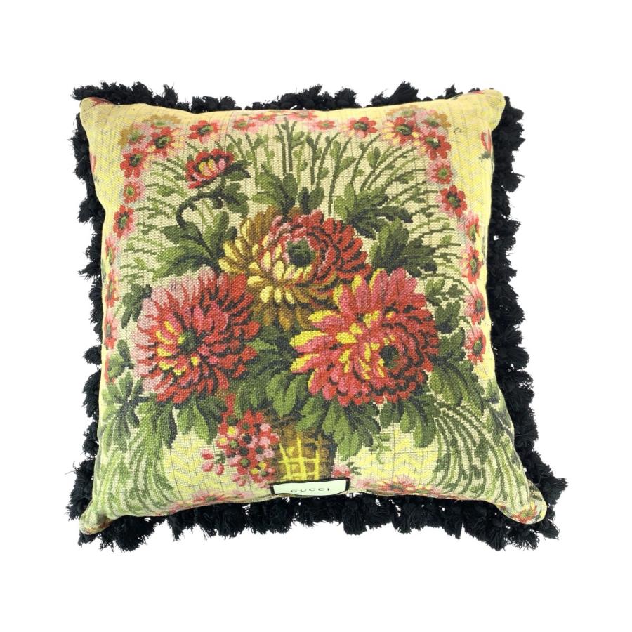 美品 GUCCI グッチ GG ジャカード マルチカラー ファブリック/レーヨン インテリア クッション 男女兼用 レディース 601016 | GUCCI | 01