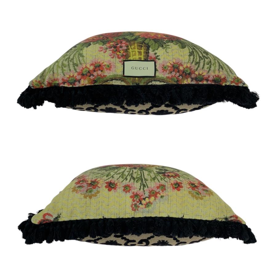 美品 GUCCI グッチ GG ジャカード マルチカラー ファブリック/レーヨン インテリア クッション 男女兼用 レディース 601016 | GUCCI | 04