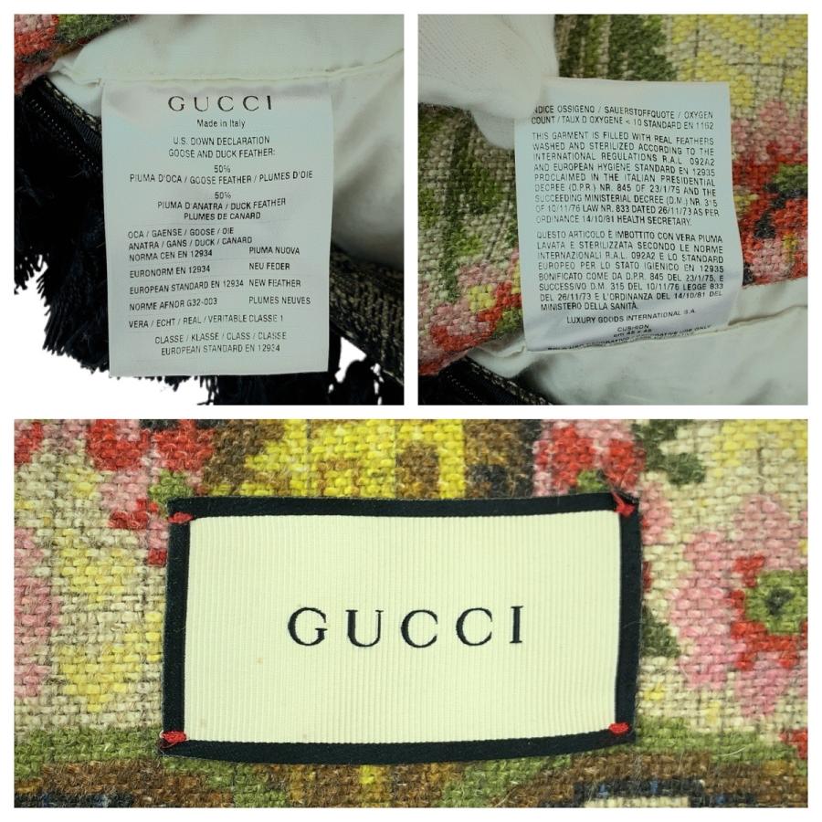 美品 GUCCI グッチ GG ジャカード マルチカラー ファブリック/レーヨン インテリア クッション 男女兼用 レディース 601016 | GUCCI | 06
