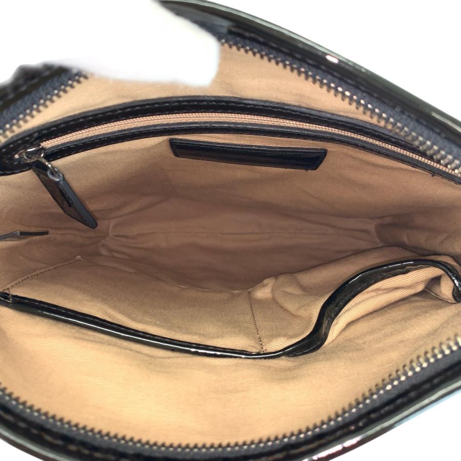 BURBERRY バーバリー チェック柄 ベージュ ブラック ガンメタ金具 PVC/パテントレザー ショルダーバッグ メッセンジャーバッグ 601030 | BURBERRY | 08