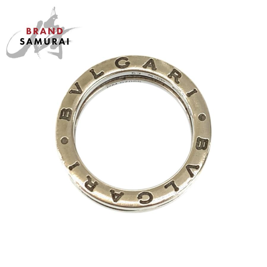 美品 BVLGARI ブルガリ ビーゼロワン セーブザチルドレン サイズ53 シルバー ブラック シルバー925/セラミック リング・指輪 13号 601032 | BVLGARI