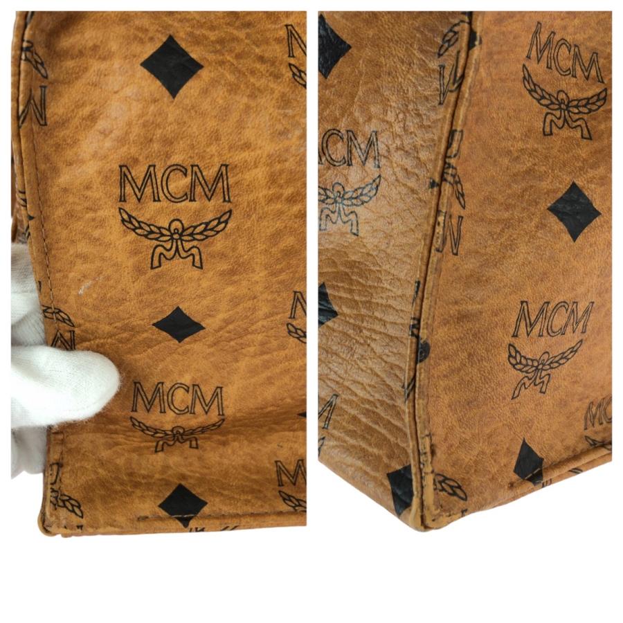 MCM エム シー エム ヴィンテージ ヴィセトス ブラウン キャメル ゴールド金具 PVC ショルダーバッグ トートバッグ レディース 601049 | MCM | 04