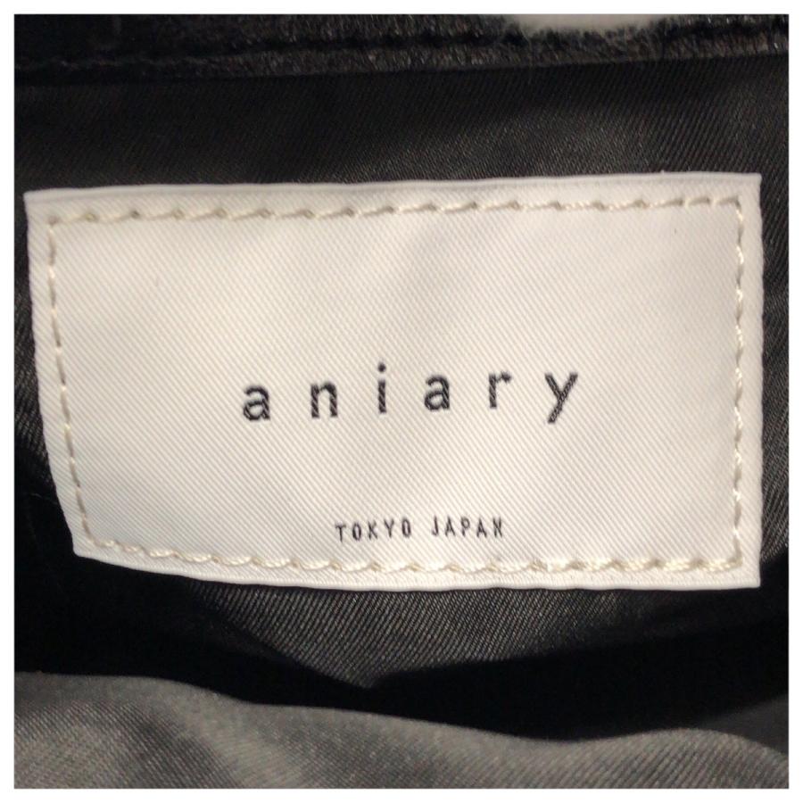 美品 aniary アニアリ カモフラ 迷彩 ブラック 黒 ゴールド金具 シルバー金具 レザー ミニトートバッグ ハンドバッグ レディース 601053_3