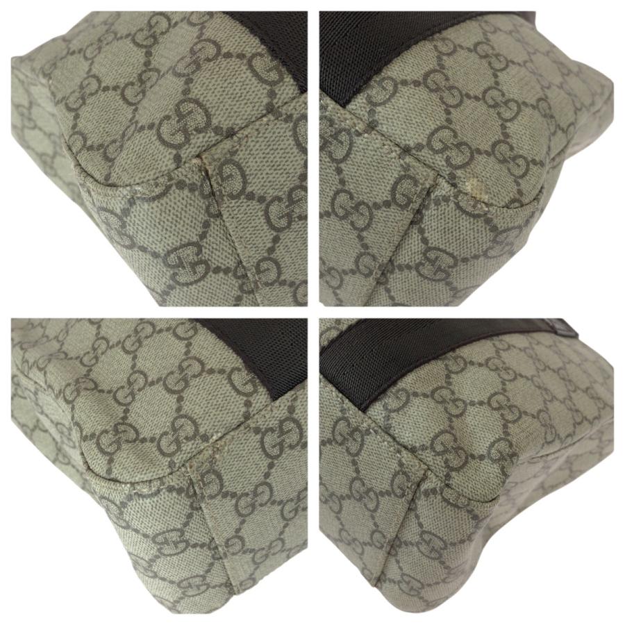 美品 GUCCI グッチ GG柄 カーキ ダークブラウン GGスプリームキャンバス/レザー 141976 トートバッグ 男女兼用 レディース 601095 | GUCCI | 02