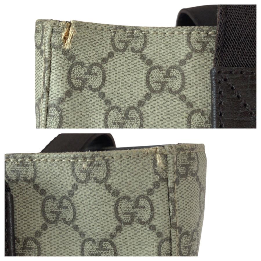 美品 GUCCI グッチ GG柄 カーキ ダークブラウン GGスプリームキャンバス/レザー 141976 トートバッグ 男女兼用 レディース 601095 | GUCCI | 04