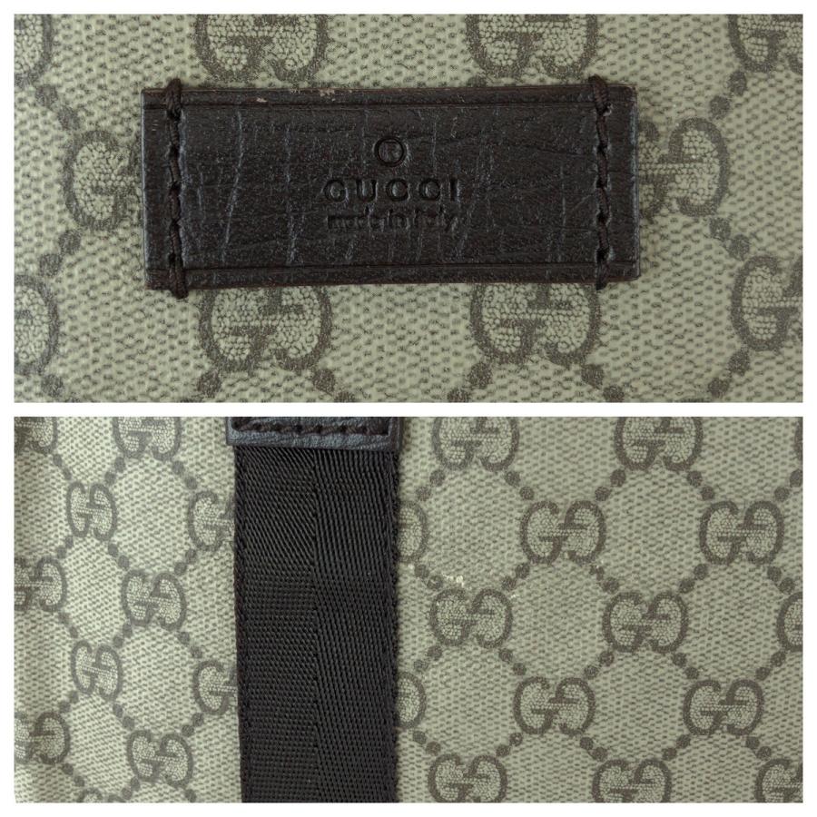 美品 GUCCI グッチ GG柄 カーキ ダークブラウン GGスプリームキャンバス/レザー 141976 トートバッグ 男女兼用 レディース 601095 | GUCCI | 05