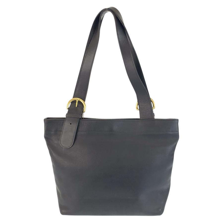 美品 COACH コーチ ヴィンテージ オールドコーチ ネイビー ゴールド金具 レザー 4140 ショルダーバッグ 男女兼用 レディース 601105 | COACH | 01