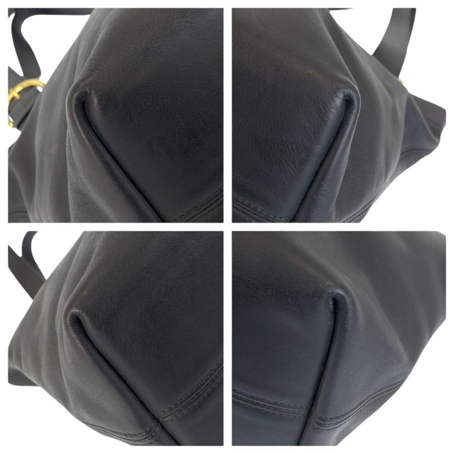 美品 COACH コーチ ヴィンテージ オールドコーチ ネイビー ゴールド金具 レザー 4140 ショルダーバッグ 男女兼用 レディース 601105 | COACH | 02