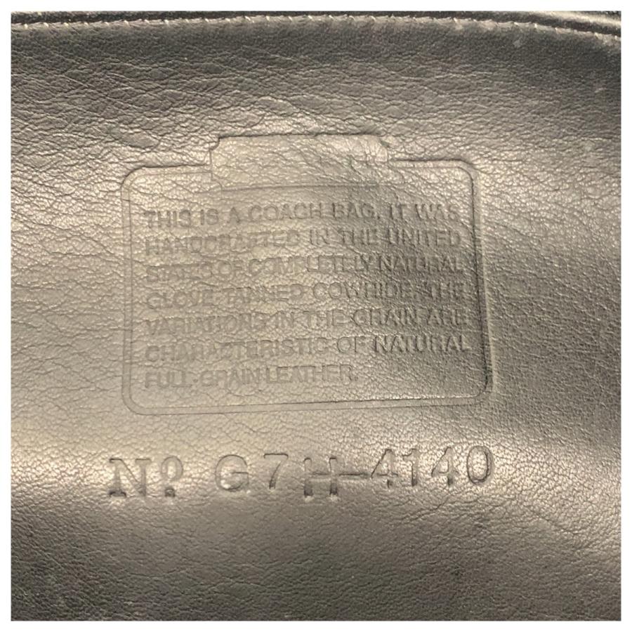 美品 COACH コーチ ヴィンテージ オールドコーチ ネイビー ゴールド金具 レザー 4140 ショルダーバッグ 男女兼用 レディース 601105 | COACH | 03