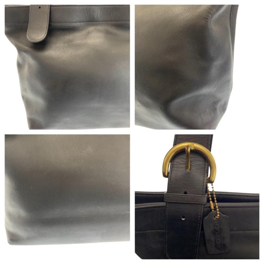 美品 COACH コーチ ヴィンテージ オールドコーチ ネイビー ゴールド金具 レザー 4140 ショルダーバッグ 男女兼用 レディース 601105 | COACH | 05