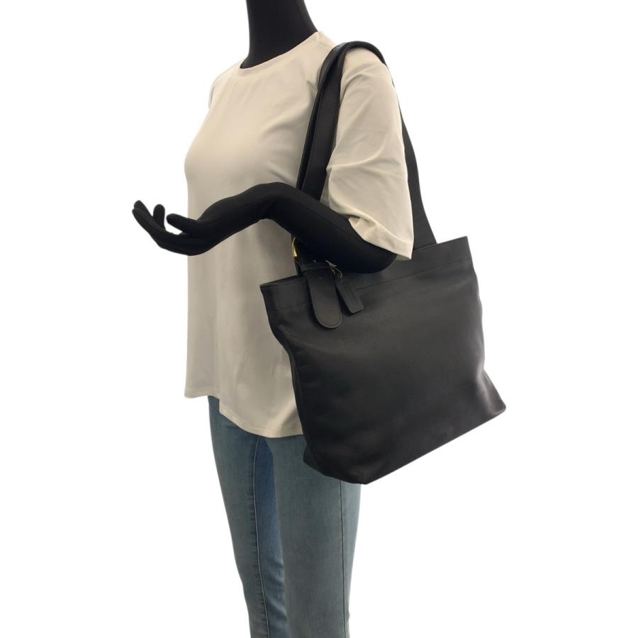 美品 COACH コーチ ヴィンテージ オールドコーチ ネイビー ゴールド金具 レザー 4140 ショルダーバッグ 男女兼用 レディース 601105 | COACH | 06