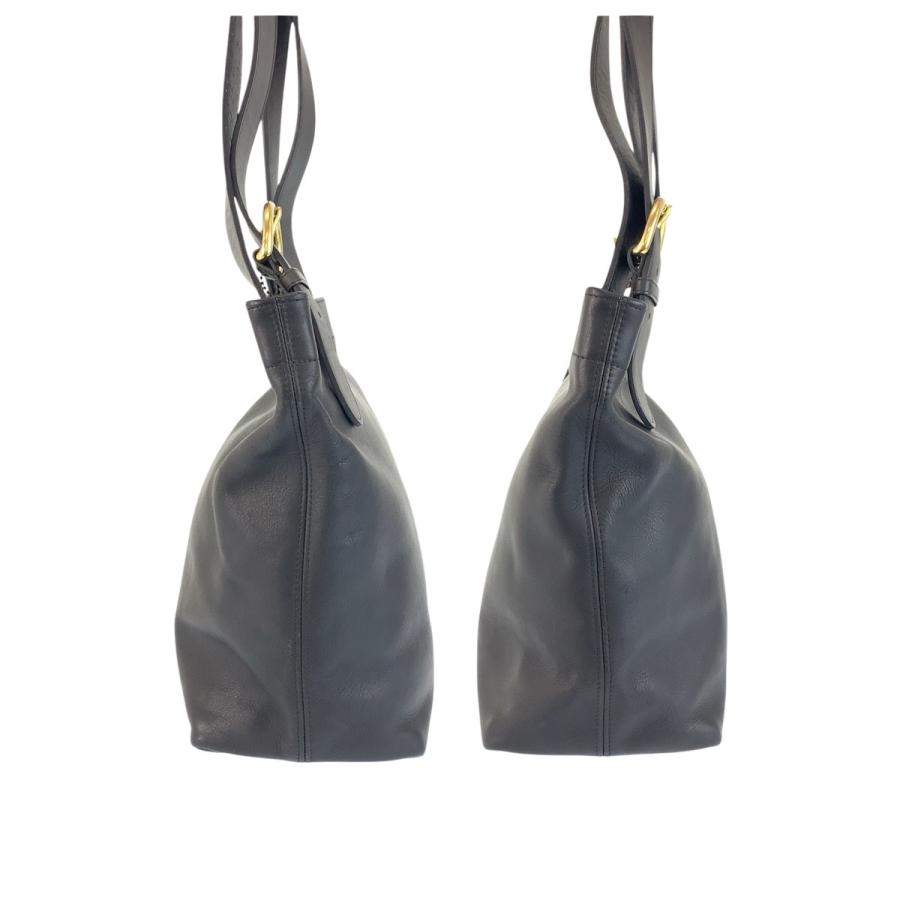 美品 COACH コーチ ヴィンテージ オールドコーチ ネイビー ゴールド金具 レザー 4140 ショルダーバッグ 男女兼用 レディース 601105 | COACH | 07