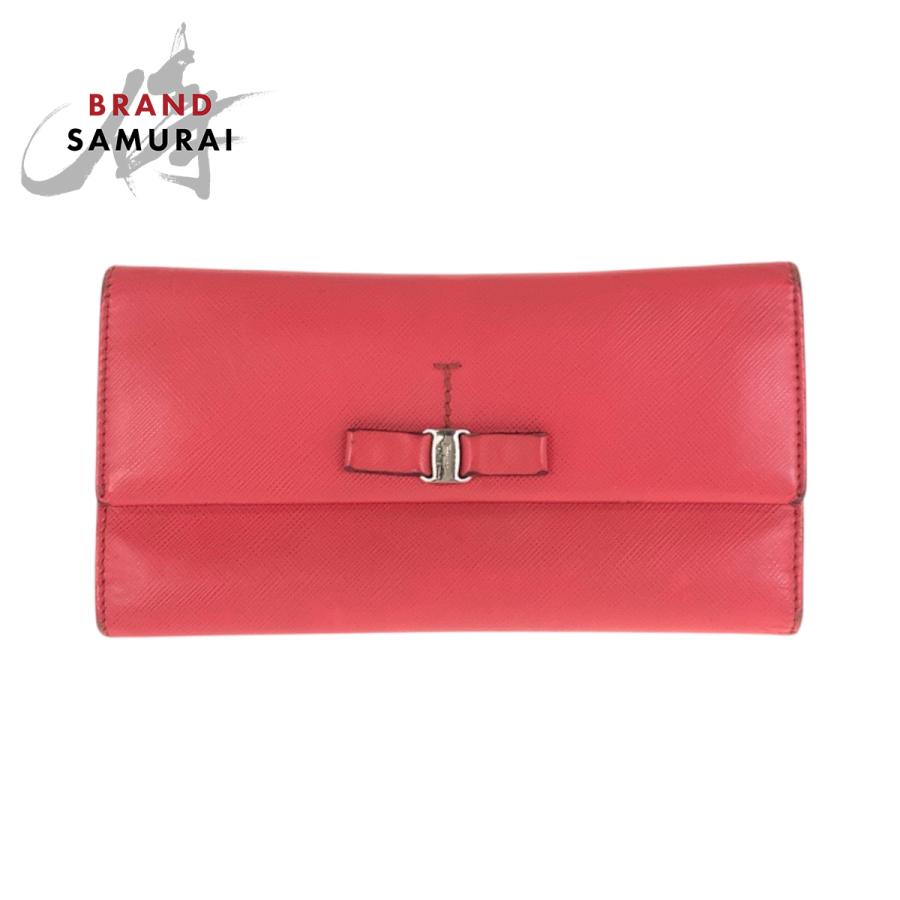 Salvatore Ferragamo サルヴァトーレフェラガモ ヴァラ リボン ピンク