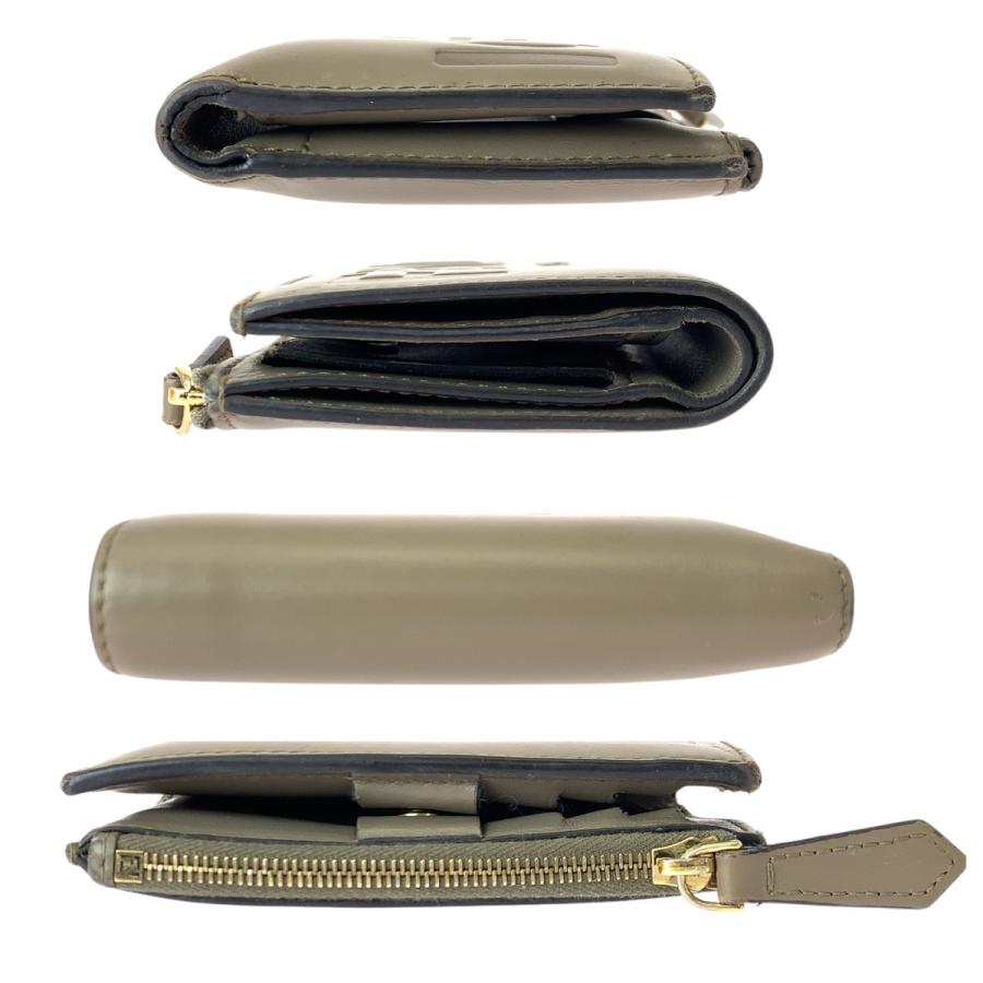 FENDI（フェンディ） 美品 ローマ ベージュ ゴールド金具 レザー