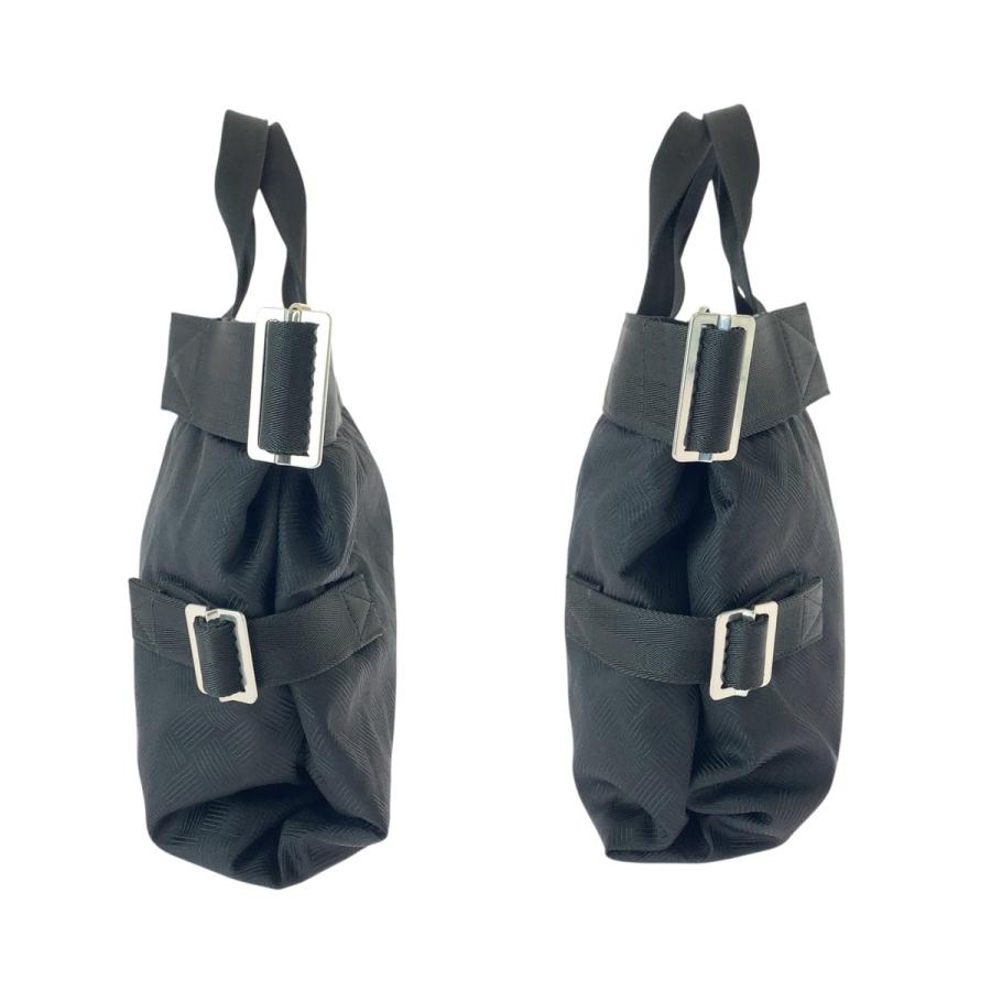 美品 BOTTEGAVENETA ボッテガヴェネタ ブラック 黒 シルバー金具 ナイロン P02003797D トートバッグ ビジネスバッグ メンズ 601137_5