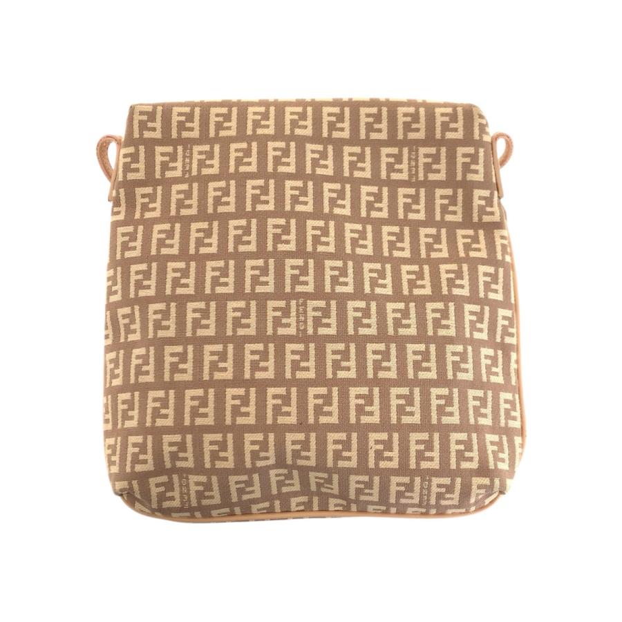 FENDI フェンディ ズッキーノ ベージュ ベビーピンク ゴールド金具 キャンバス AC86201 ショルダーバッグ ポシェット レディース 601165