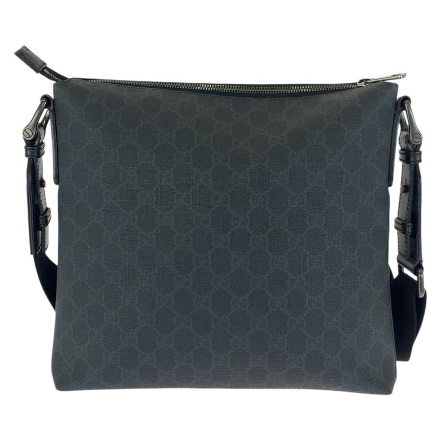 美品 GUCCI グッチ ブラック 黒 ガンメタ金具 GGスプリームキャンバス/レザー 322279 ショルダーバッグ メッセンジャーバッグ 601220 | GUCCI | 01