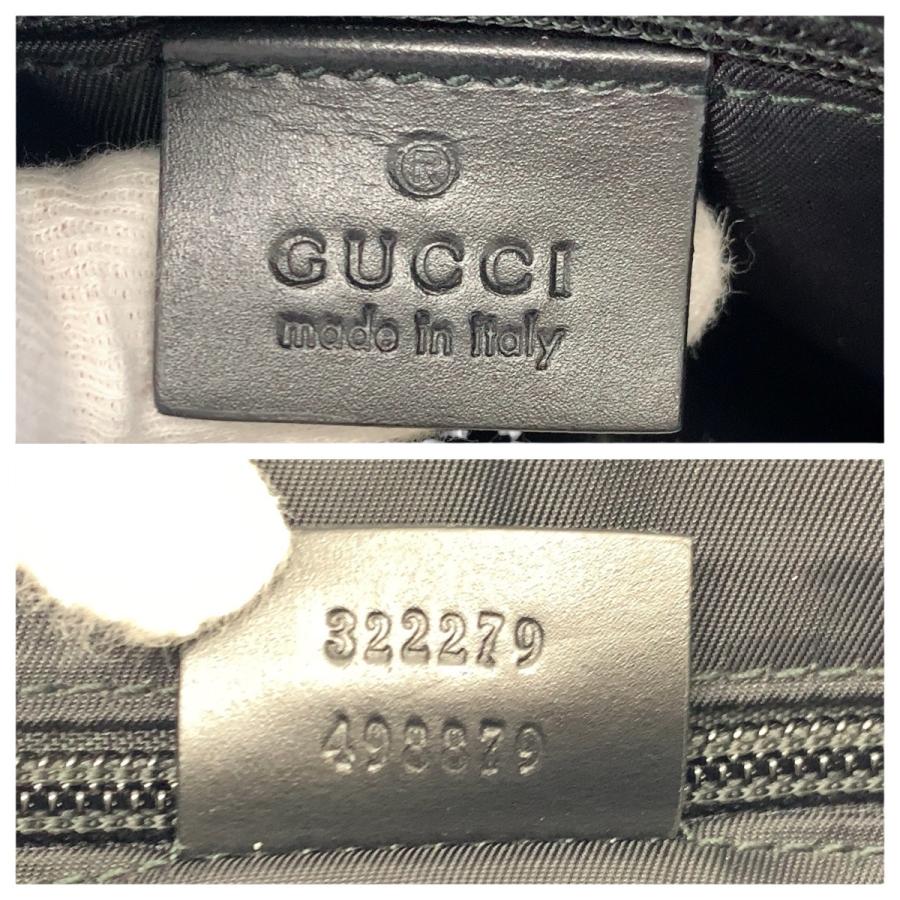 美品 GUCCI グッチ ブラック 黒 ガンメタ金具 GGスプリームキャンバス/レザー 322279 ショルダーバッグ メッセンジャーバッグ 601220 | GUCCI | 03