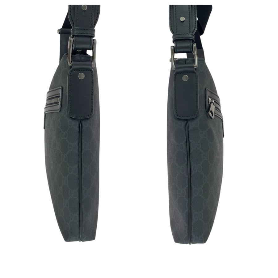 美品 GUCCI グッチ ブラック 黒 ガンメタ金具 GGスプリームキャンバス/レザー 322279 ショルダーバッグ メッセンジャーバッグ 601220 | GUCCI | 06