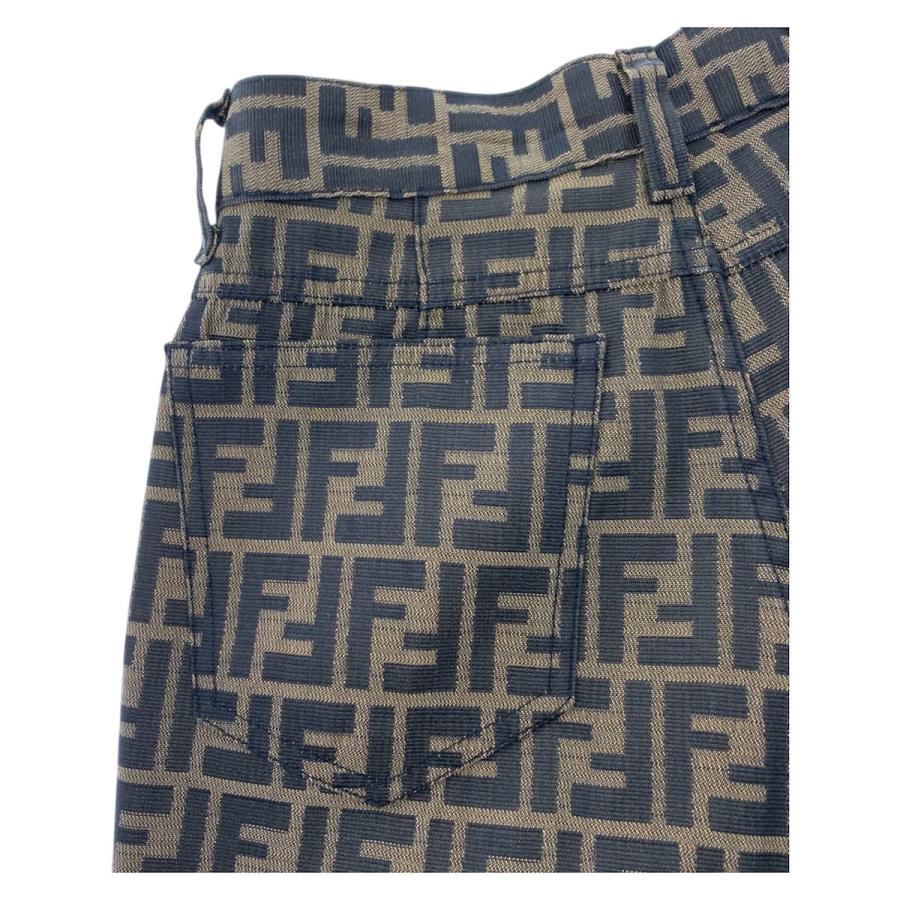 美品 FENDI フェンディ ヴィンテージ ズッカ サイズ29インチ ブラウン ポリエステル/コットン パンツ 男女兼用 レディース 601232 | FENDI | 06