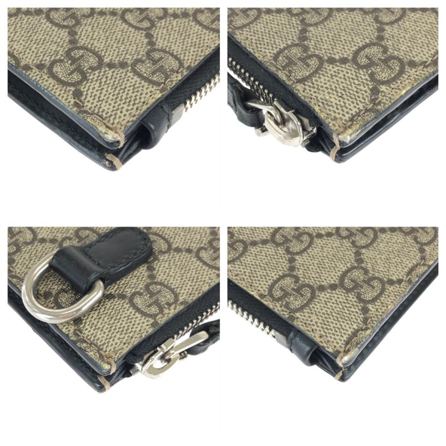 美品 GUCCI グッチ シェリーライン ベージュ ブラック GGスプリームキャンバス/レザー クラッチバッグ セカンドバッグ メンズ 601242_3