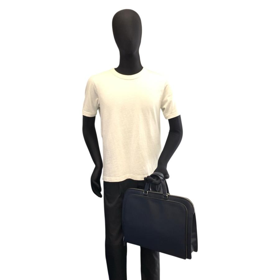 PRADA（プラダ） 美品 サフィアーノ ネイビー シルバー金具 レザー