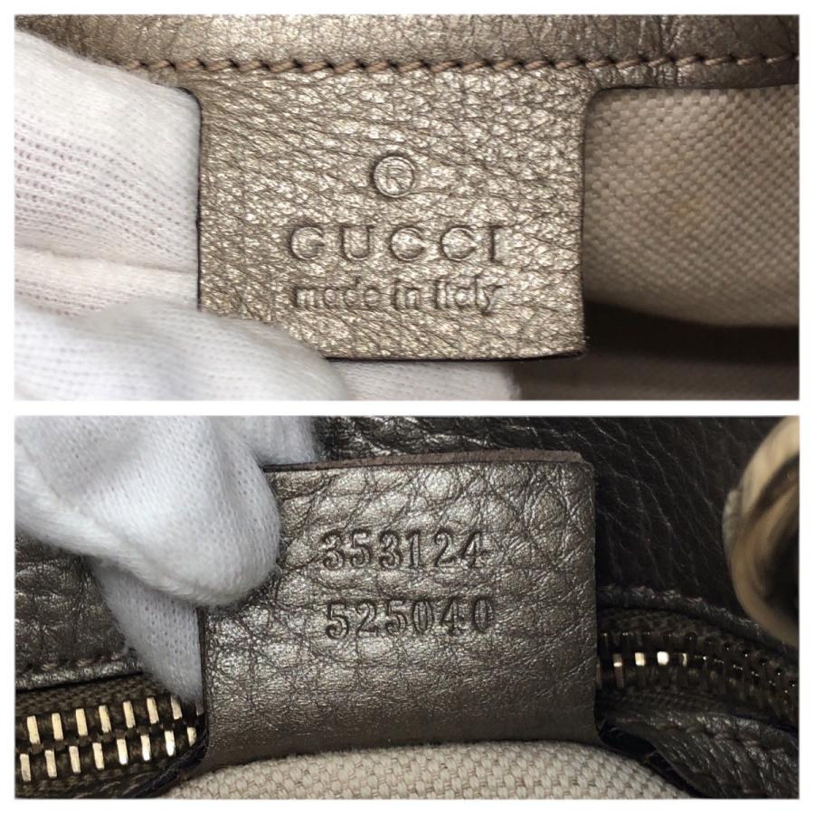 GUCCI（グッチ） 美品 バンブー ショッパー 2way シャンパンゴールド
