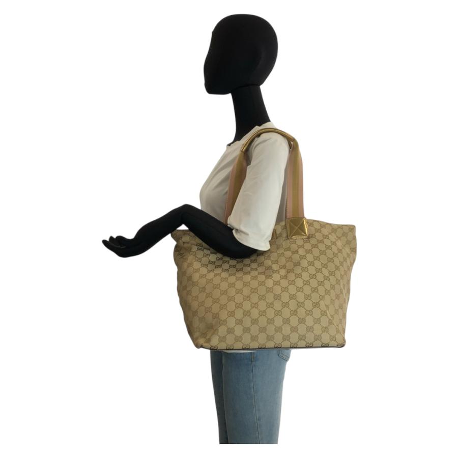 美品 GUCCI グッチ シェリーライン ベージュ ゴールド GGキャンバス 131231 トートバッグ ショルダーバッグ 男女兼用 メンズ 601273 | GUCCI | 06
