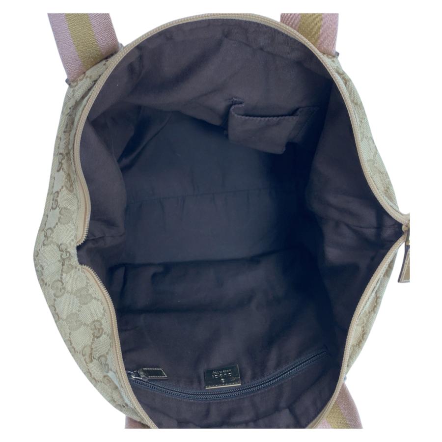 美品 GUCCI グッチ シェリーライン ベージュ ゴールド GGキャンバス 131231 トートバッグ ショルダーバッグ 男女兼用 メンズ 601273 | GUCCI | 08