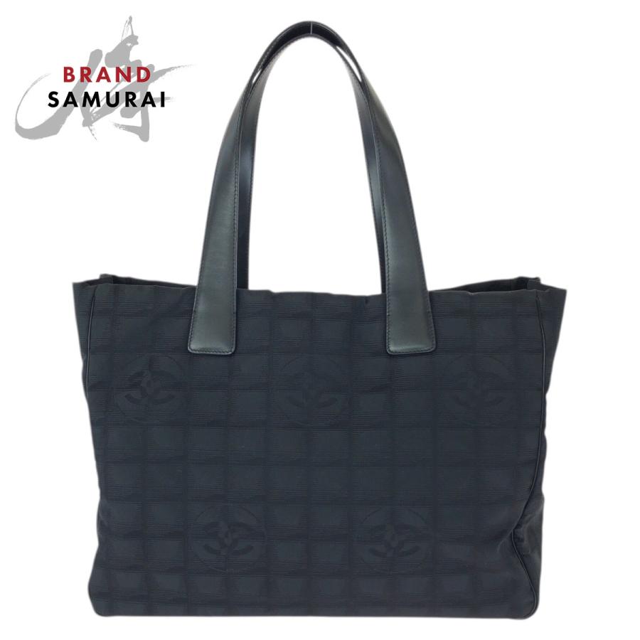 美品 CHANEL シャネル ヴィンテージ ニュートラベルライン MM ブラック 黒 ゴールド金具 ナイロントートバッグ ショルダーバッグ 601274 | CHANEL