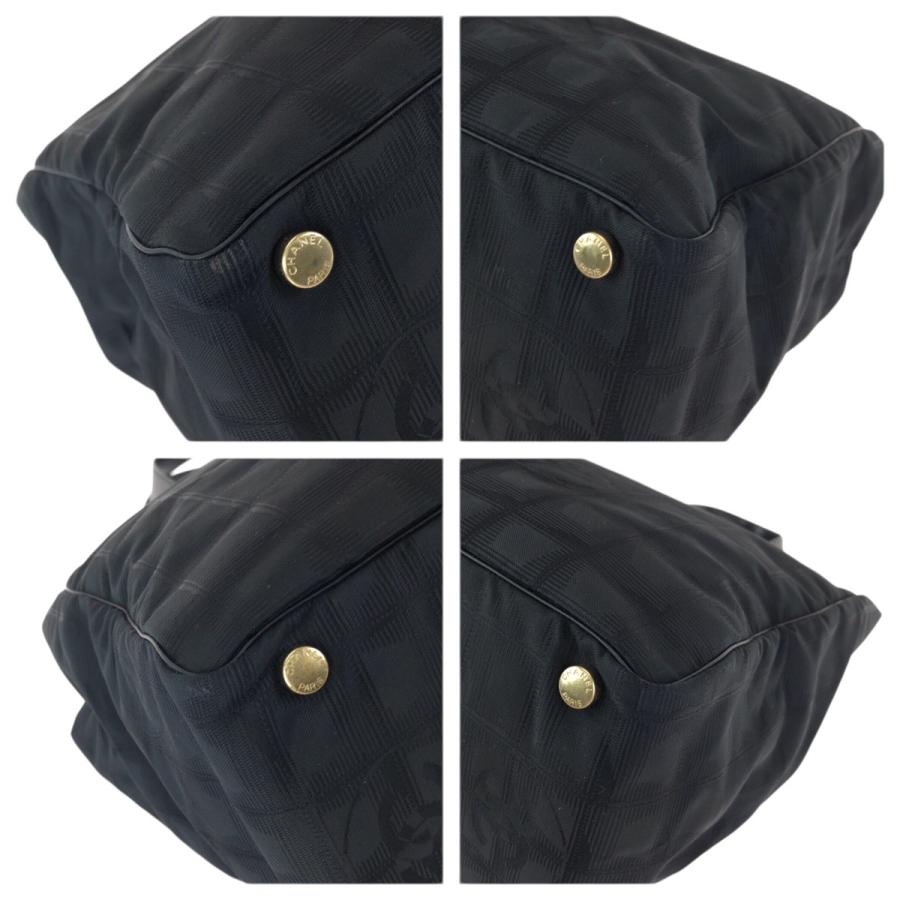 美品 CHANEL シャネル ヴィンテージ ニュートラベルライン MM ブラック 黒 ゴールド金具 ナイロントートバッグ ショルダーバッグ 601274 | CHANEL | 02