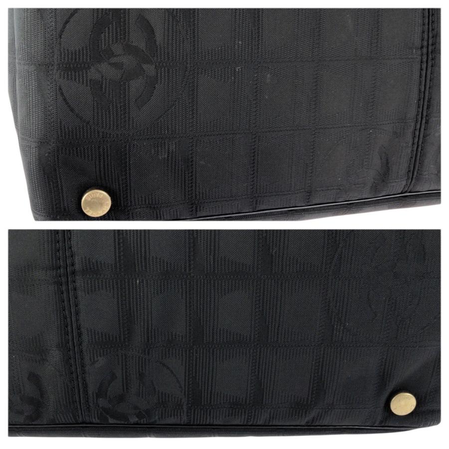美品 CHANEL シャネル ヴィンテージ ニュートラベルライン MM ブラック 黒 ゴールド金具 ナイロントートバッグ ショルダーバッグ 601274 | CHANEL | 05