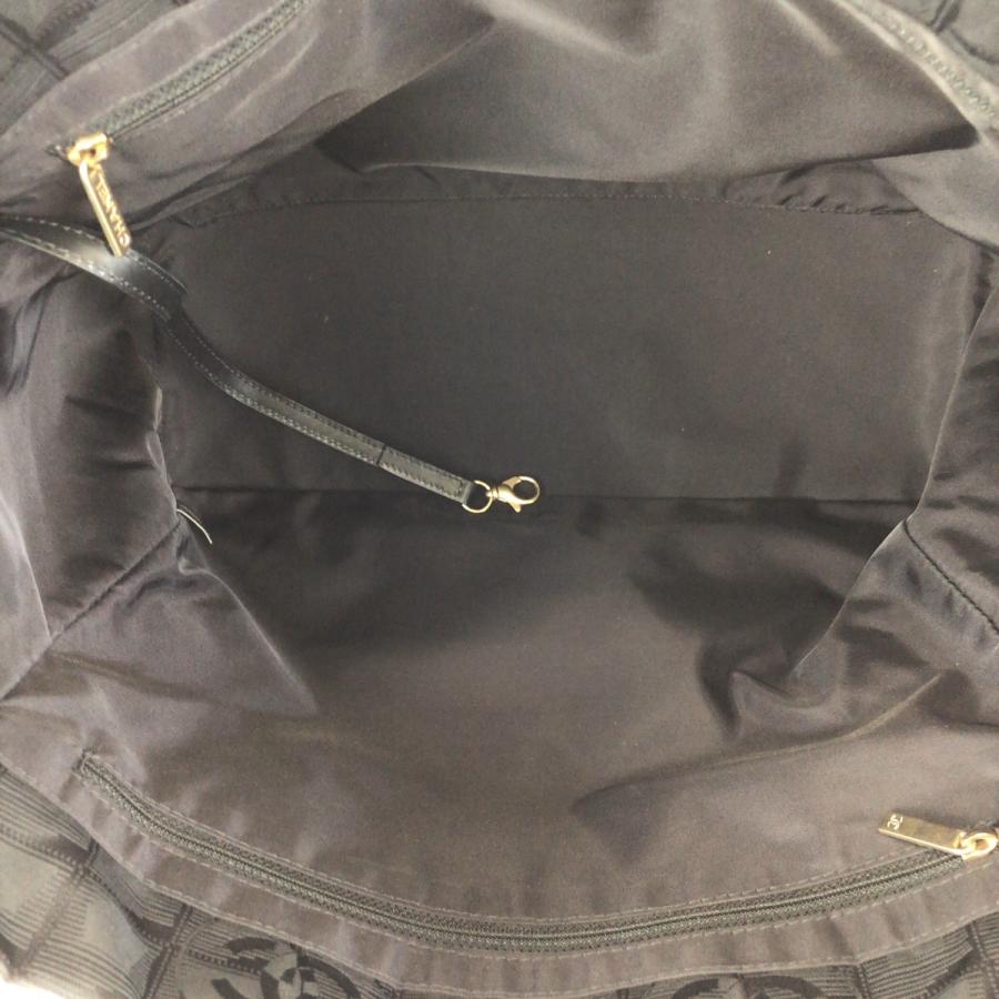美品 CHANEL シャネル ヴィンテージ ニュートラベルライン MM ブラック 黒 ゴールド金具 ナイロントートバッグ ショルダーバッグ 601274 | CHANEL | 08