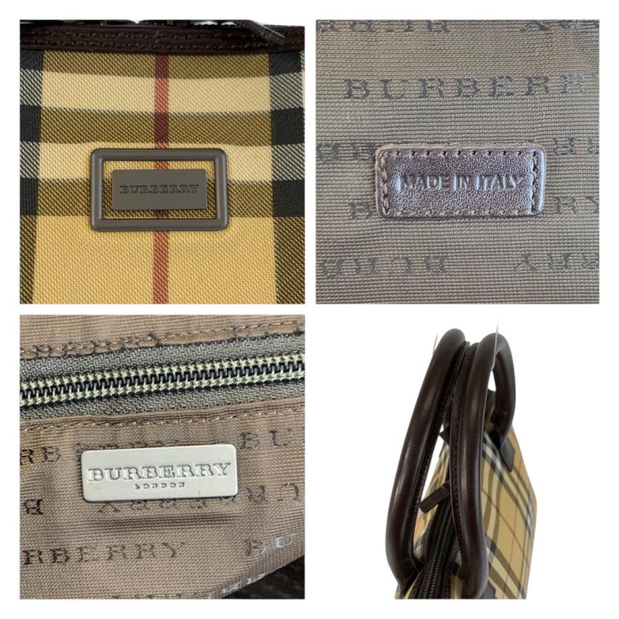 BURBERRY（バーバリー） 美品 チェック柄 ベージュ ブラック PVC