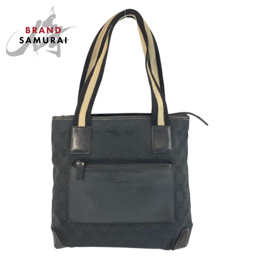 GUCCI グッチ シェリーライン ブラック 黒 GGキャンバス/レザー 019 0402 トートバッグ ハンドバッグ レディース 601290 | GUCCI