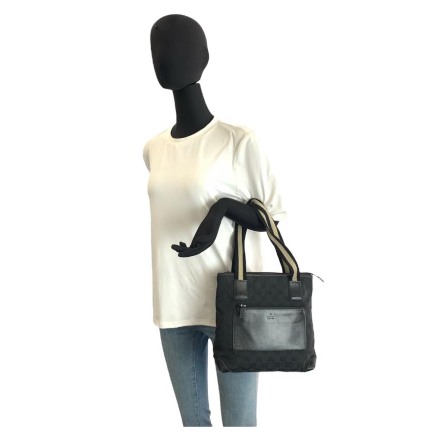 GUCCI グッチ シェリーライン ブラック 黒 GGキャンバス/レザー 019 0402 トートバッグ ハンドバッグ レディース 601290 | GUCCI | 05