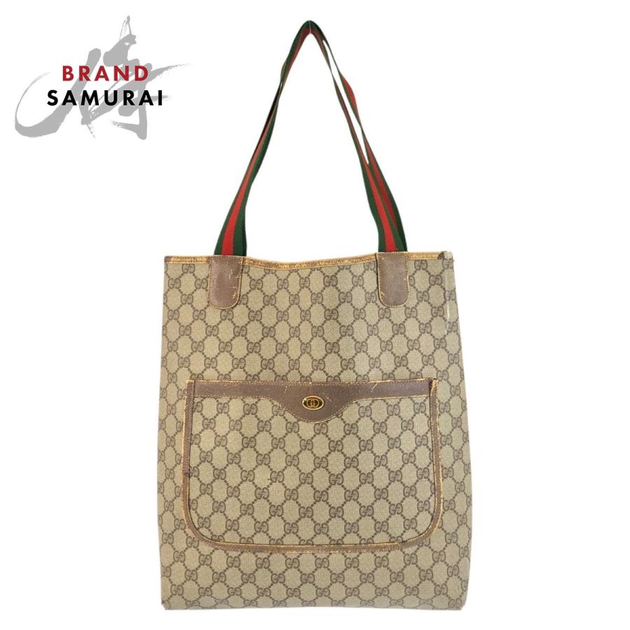 GUCCI グッチ ヴィンテージ シェリーライン ベージュ GGスプリームキャンバス 39 02 003 トートバッグ ショルダーバッグ レディース 601309 | GUCCI