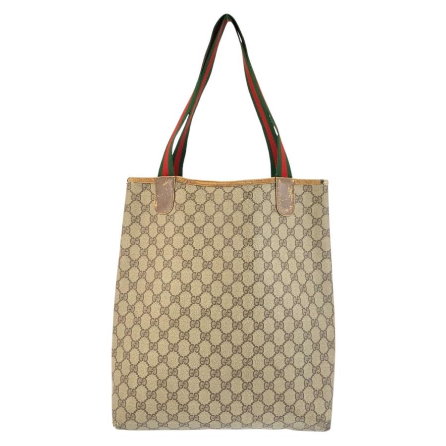 GUCCI グッチ ヴィンテージ シェリーライン ベージュ GGスプリームキャンバス 39 02 003 トートバッグ ショルダーバッグ レディース 601309 | GUCCI | 01