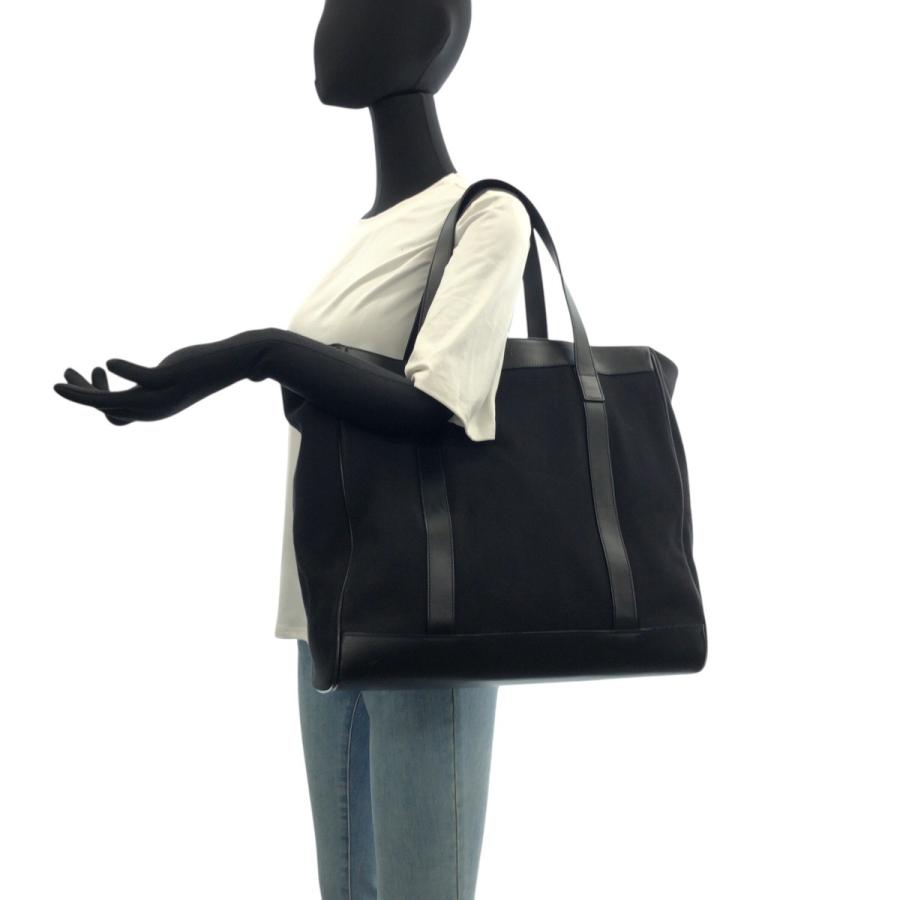 美品 GUCCI グッチ ブラック 黒 シルバー金具 キャンバス/レザー 91384 トートバッグ ビジネスバッグ ショルダーバッグ メンズ 601316_5