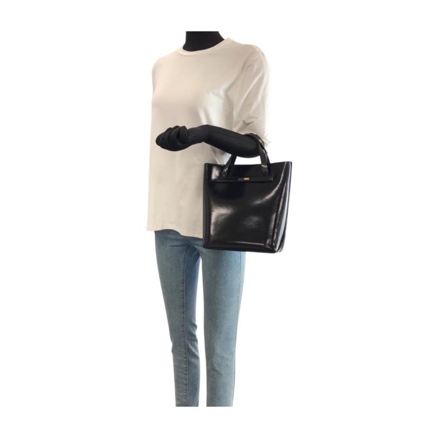 GUCCI グッチ ヴィンテージ ブラック 黒 ゴールド金具 エナメル 000 2058 0558 0 ハンドバッグ レディース 601320