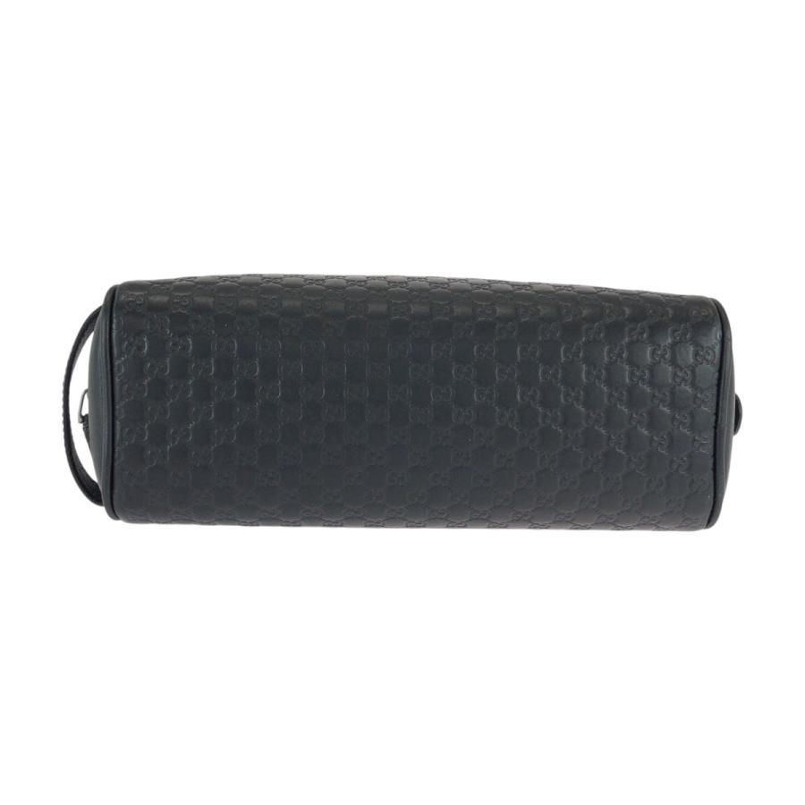 GUCCI（グッチ） マイクログッチシマ ブラック 黒 シルバー金具 レザー 