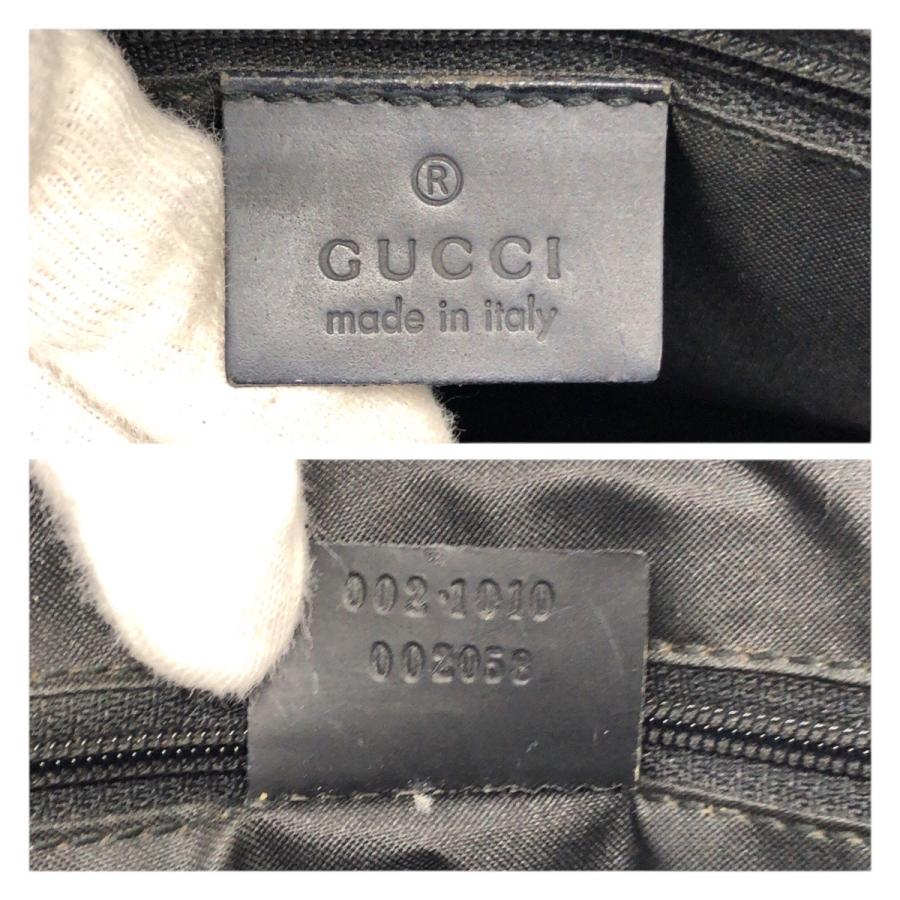 GUCCI（グッチ） 美品 バンブー GG柄 ブラック 黒 シルバー金具
