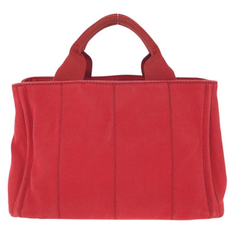 PRADA プラダ カナパ レッド ゴールド金具 キャンバス トートバッグ ハンドバッグ レディース 601338 | PRADA | 01