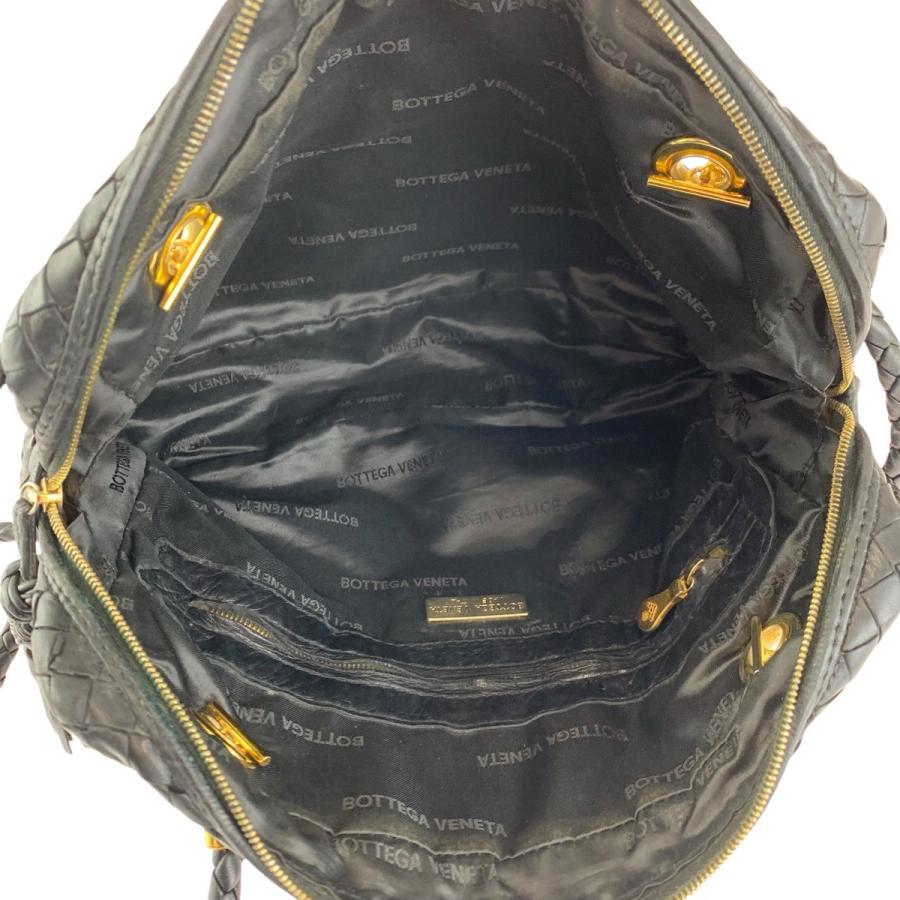 美品 BOTTEGAVENETA ボッテガヴェネタ イントレチャート ブラック 黒 ゴールド金具 9G00005032G510 ショルダーバッグ レディース 601351_6