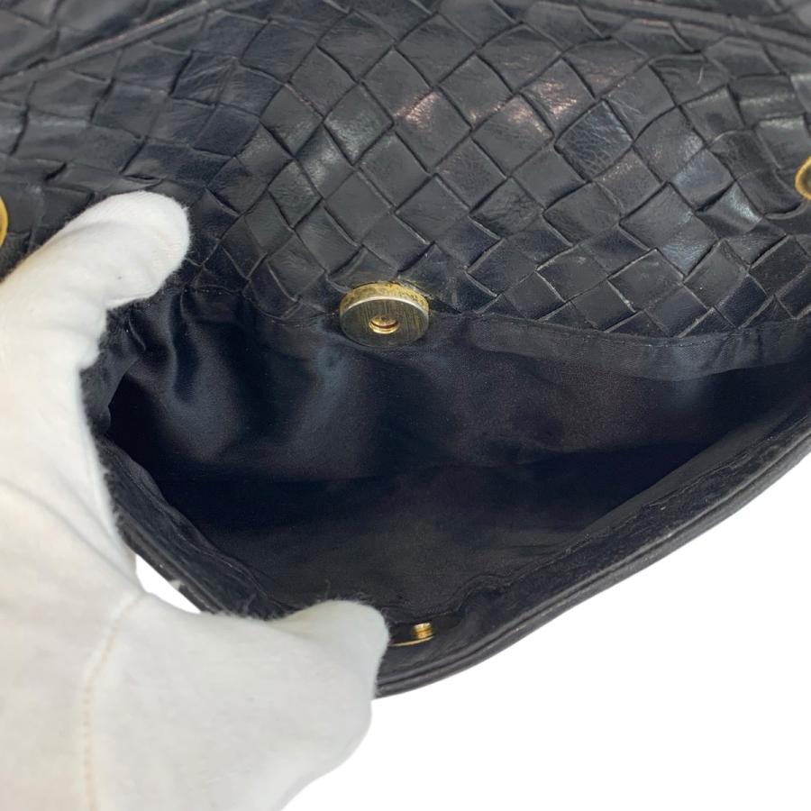 美品 BOTTEGAVENETA ボッテガヴェネタ イントレチャート ブラック 黒 ゴールド金具 9G00005032G510 ショルダーバッグ レディース 601351_7